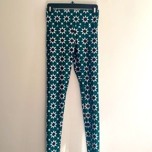 Star Print Green and Black Goldsheep leggings